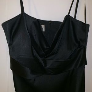 Donna Ricco Spaghetti Strap Black Dress 10